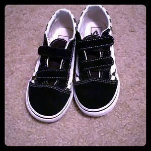 Size 10 kids checkerboard Vans